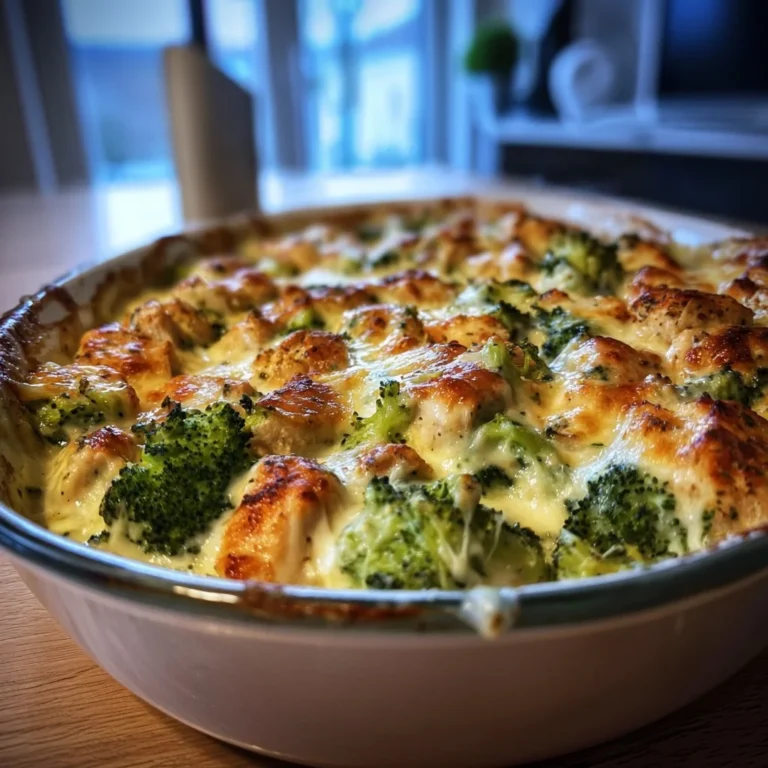 Keto Chicken Alfredo Broccoli Bake: a delicious low-carb recipe
