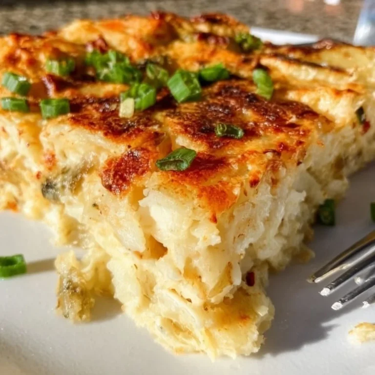 Comforting Pepper Jack Potato Casserole with melted cheese and potatoes