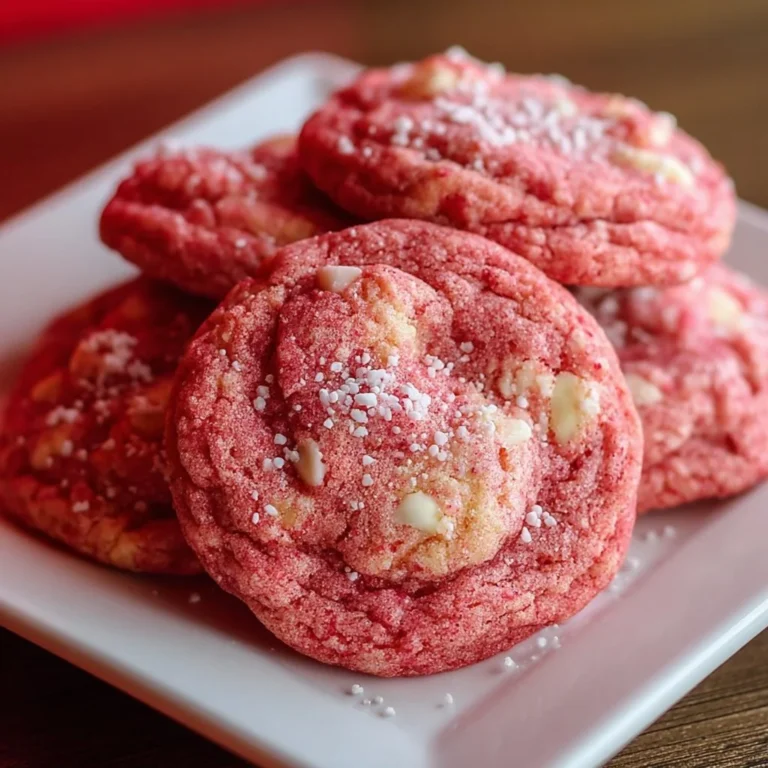 Freshly baked Strawberry Cake Mix Cookies topped with frosting and strawberries