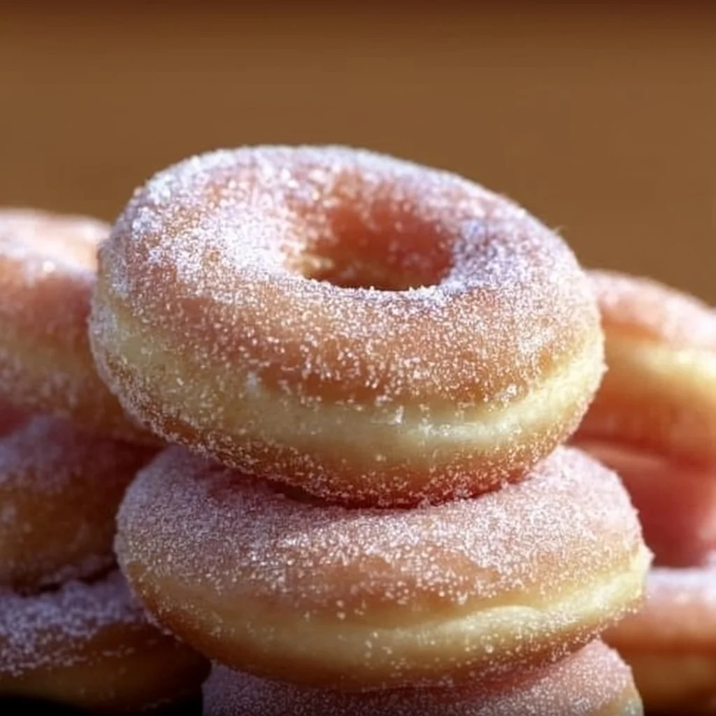 Freshly made yeast doughnuts on a cooling rack, showcasing their fluffy texture.