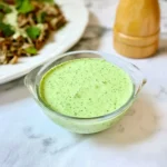Homemade cilantro yogurt sauce perfect for enhancing flavors in dishes
