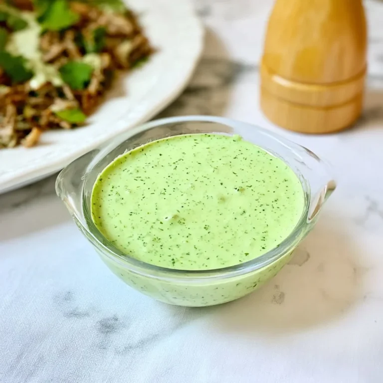 Homemade cilantro yogurt sauce perfect for enhancing flavors in dishes