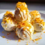 Homemade Orange Creamsicle Truffles on a decorative plate