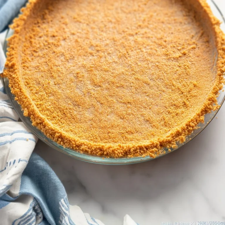 Delicious graham cracker crust ready for dessert