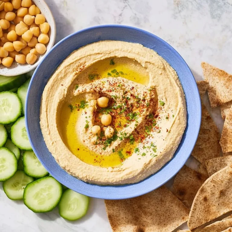 Homemade hummus recipe, creamy and smooth, served in a bowl with olive oil