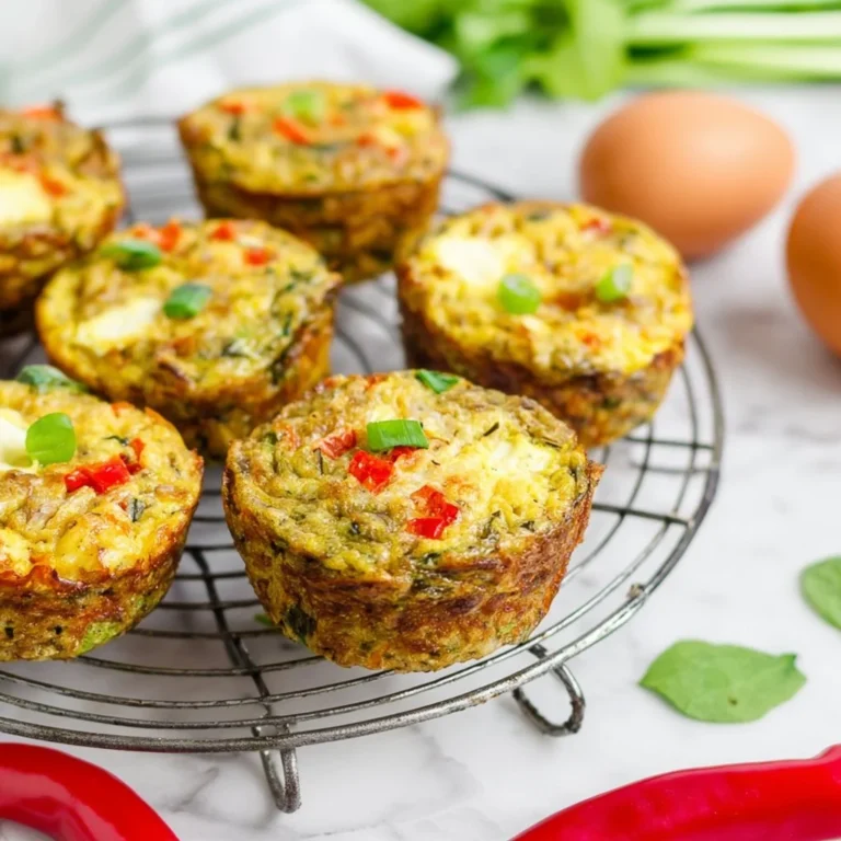 Vegetable quinoa egg muffins baked and ready to enjoy for a healthy breakfast