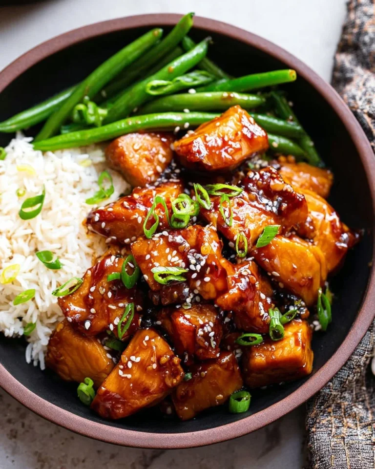 Delicious Air Fryer Teriyaki Chicken served on a plate with vegetables