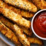 Delicious air fryer zucchini fries served in a bowl, ready to enjoy.