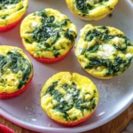 Delicious baked egg cups ready to serve, ideal for breakfast or a quick snack.