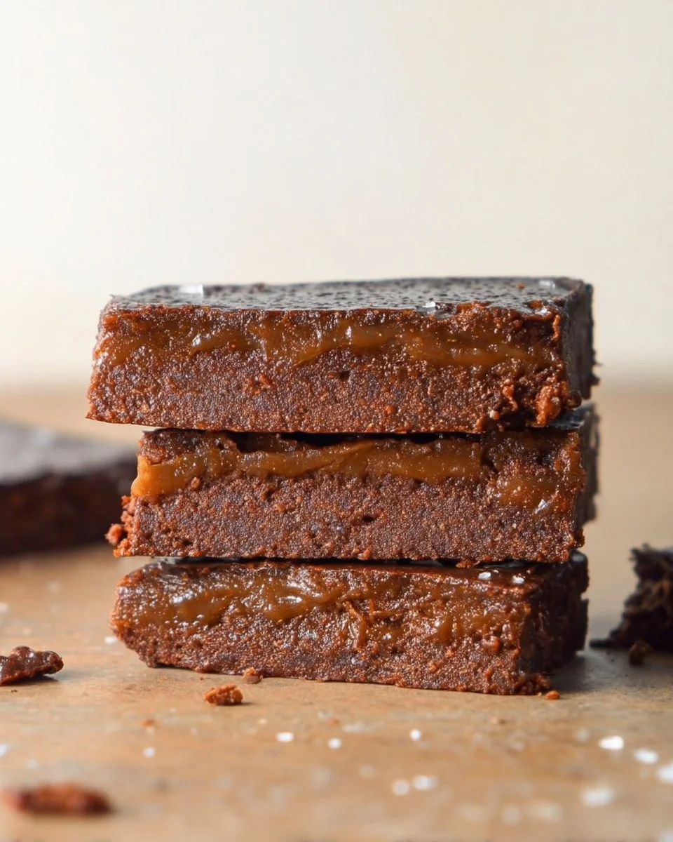Chocolate Salted Caramel Protein Bars for healthy snacking