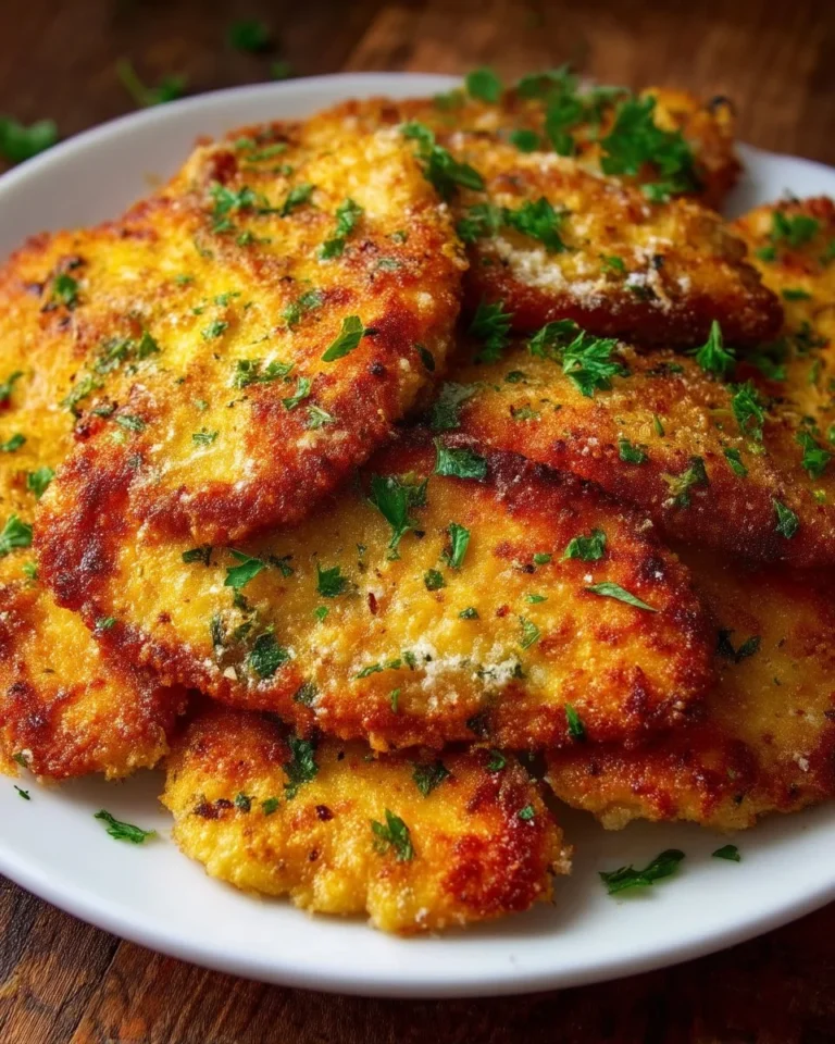 Crispy Parmesan crusted tilapia cooked in an air fryer served with lemon.