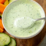 Delicious Green Goddess Dressing made with fresh herbs and creamy ingredients