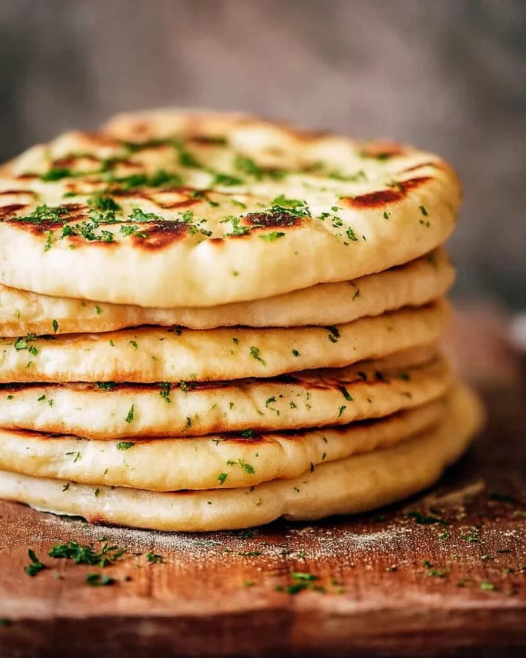 Delicious homemade flatbread ready to serve with toppings.