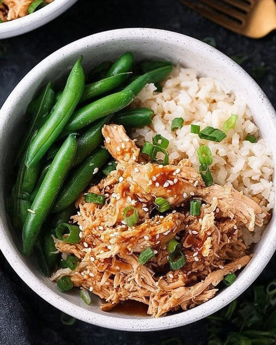 Delicious Honey Garlic Chicken garnished and ready to serve.