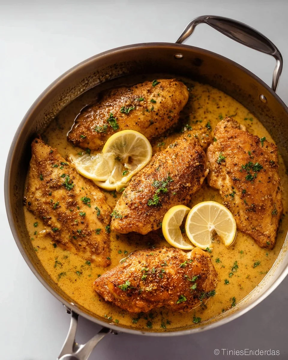 Delicious Lemon Pepper Chicken served with herbs and spices