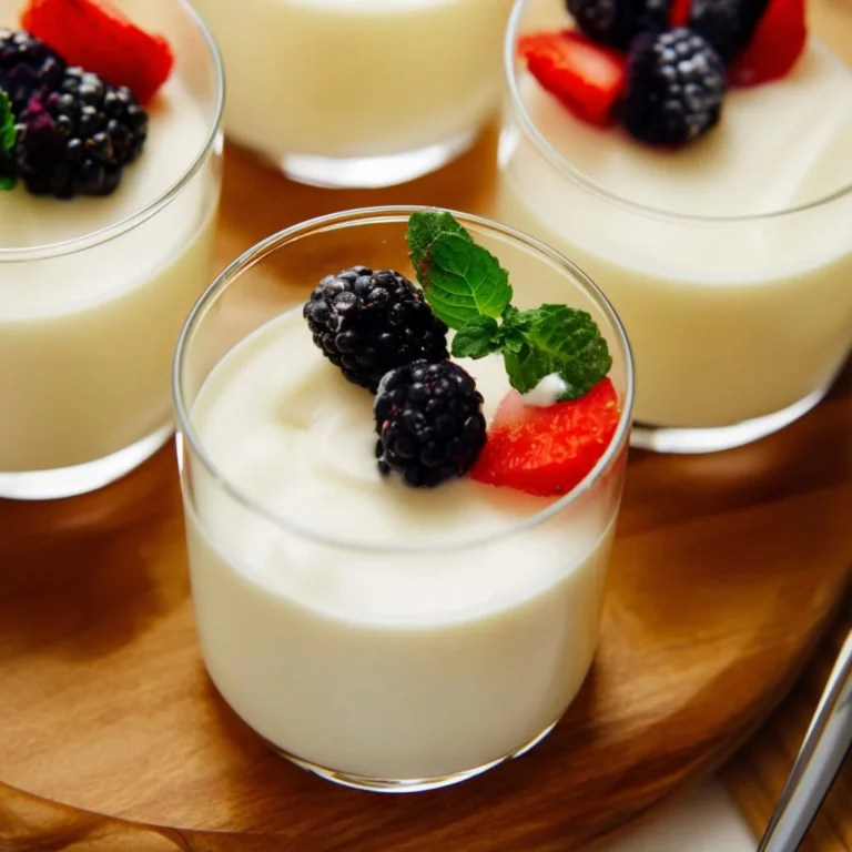 Delicious lemon posset dessert topped with zesty lemon zest and berries.