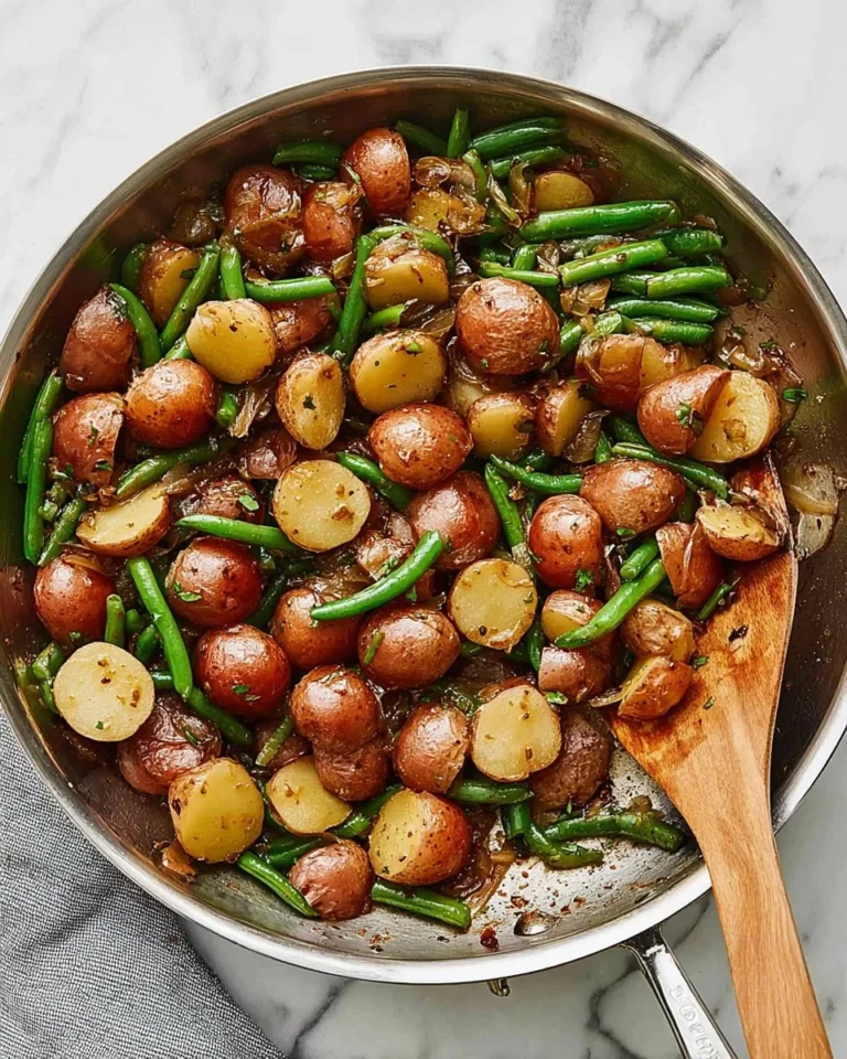 Potato and Green Bean Skillet - a delicious and healthy dish
