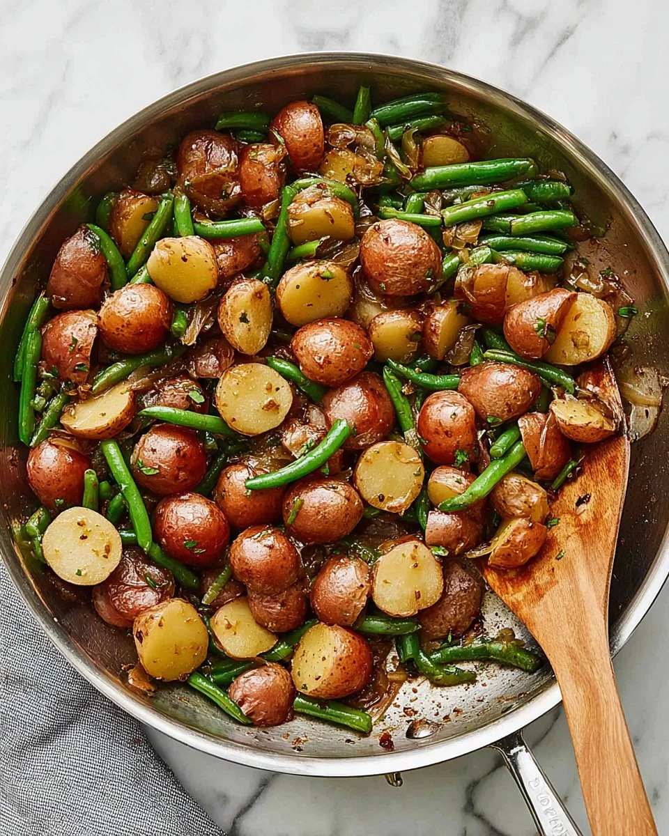 Potato and Green Bean Skillet - a delicious and healthy dish
