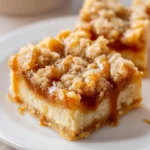 Delicious salted caramel bars with a buttery crumb topping