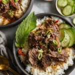 Delicious Slow Cooker Asian Short Ribs served on a plate with flavorful sauce.