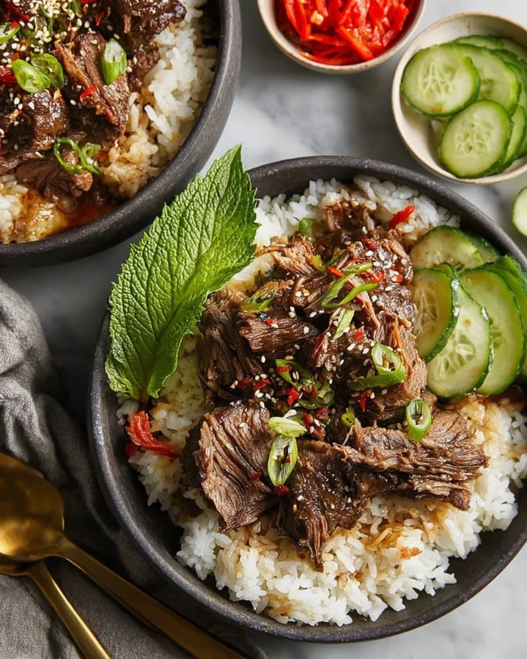 Delicious Slow Cooker Asian Short Ribs served on a plate with flavorful sauce.