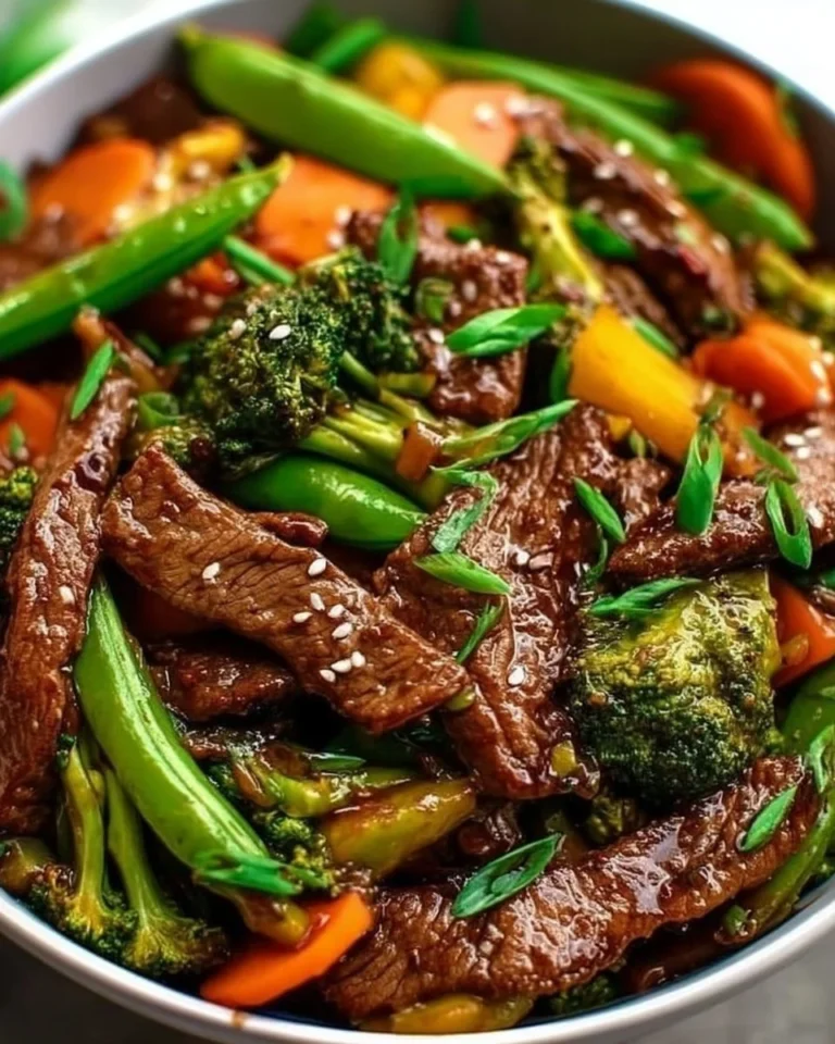 Delicious 30-minute beef stir fry with colorful vegetables