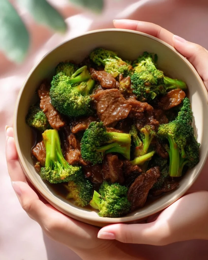 Delicious Beef and Broccoli Stir-Fry served on a plate with rice
