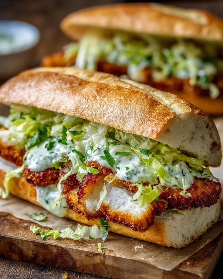 Delicious Chicken Caesar sandwich on a rustic plate with vegetables