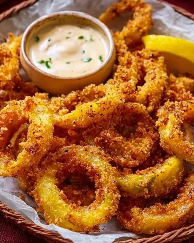 Crispy fried banana peppers served as a savory appetizer