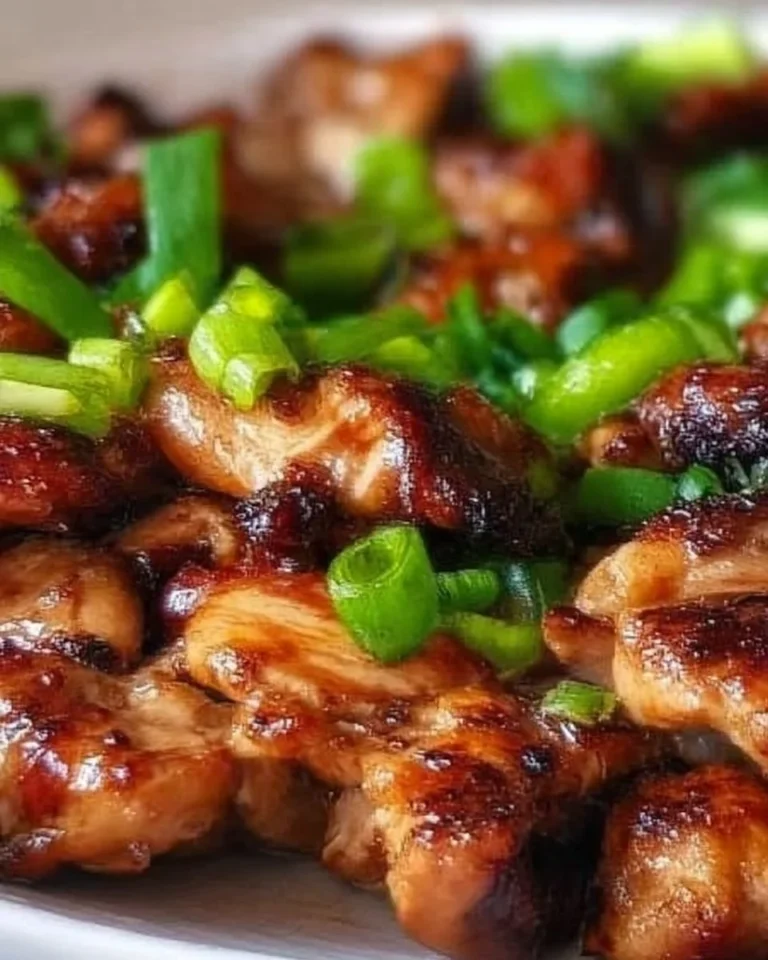 Plate of Easy Chicken Bulgogi served with vegetables and rice