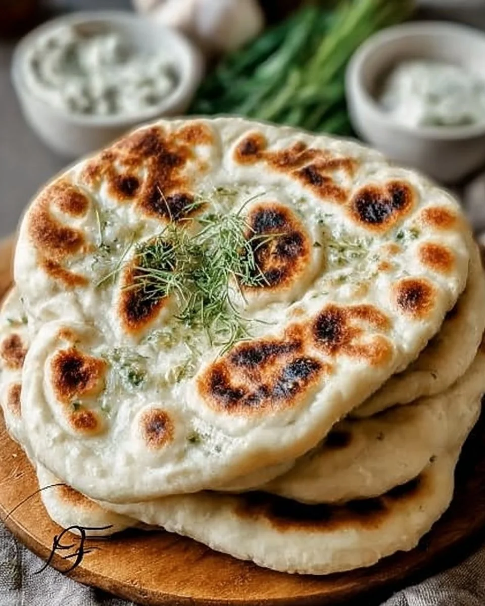 Freshly baked Greek Pita Bread served with dips and fillings