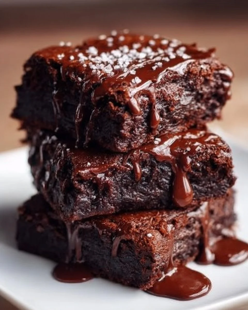 Decadent Greek Yogurt Brownies on a plate, showcasing a healthy dessert option.