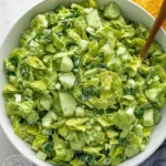 Delicious Green Goddess Salad with fresh greens and creamy dressing