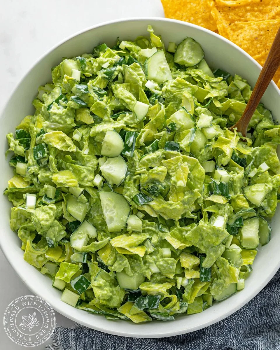 Delicious Green Goddess Salad with fresh greens and creamy dressing