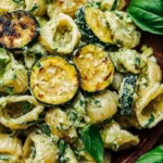 Delicious Lemon Basil Pasta Salad with fresh ingredients and vibrant colors