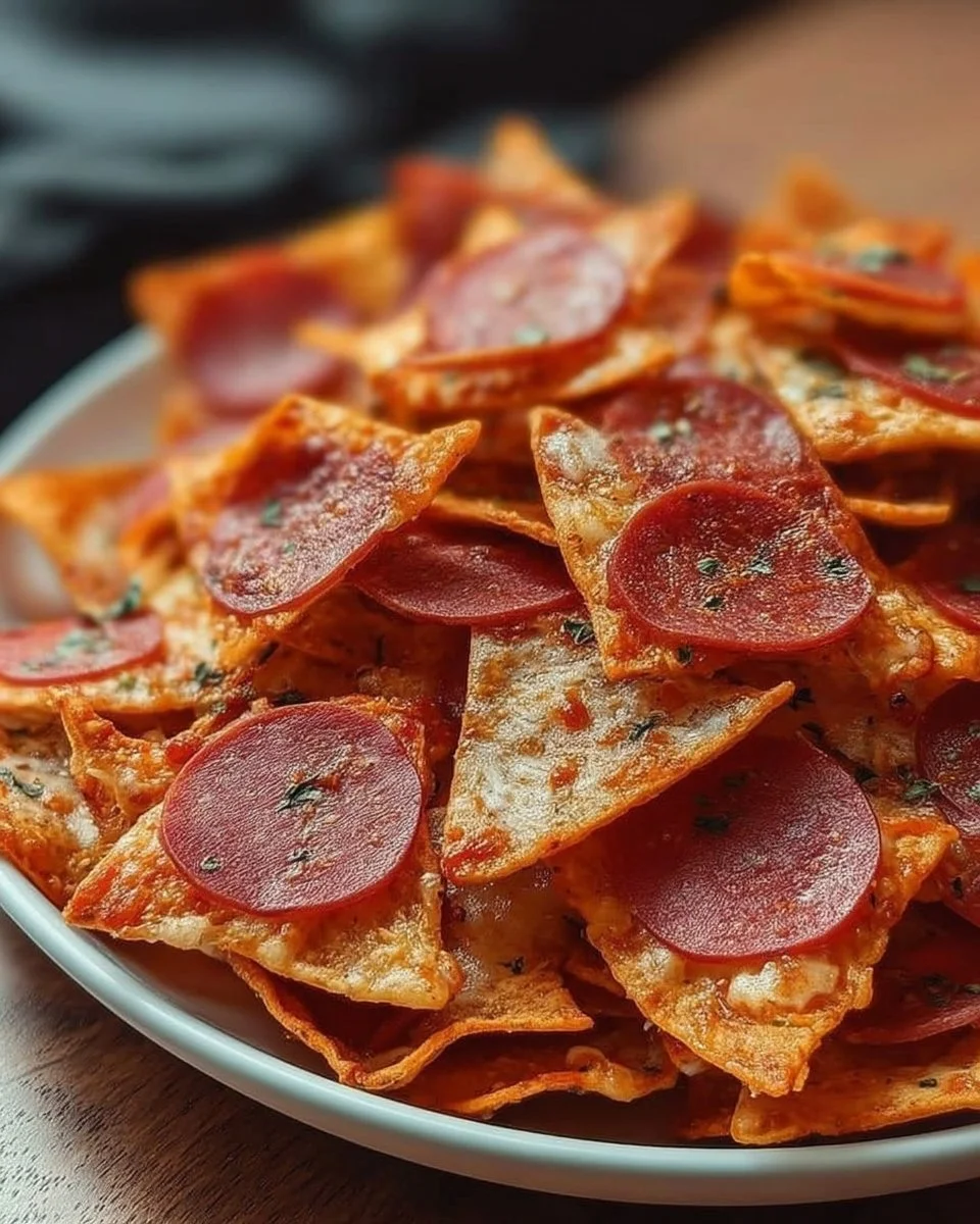 A bowl of crispy, cheesy Pizza Chips ready to be enjoyed.