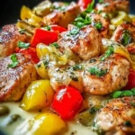 Savory Pepperoncini Chicken served on a plate with herbs and spices