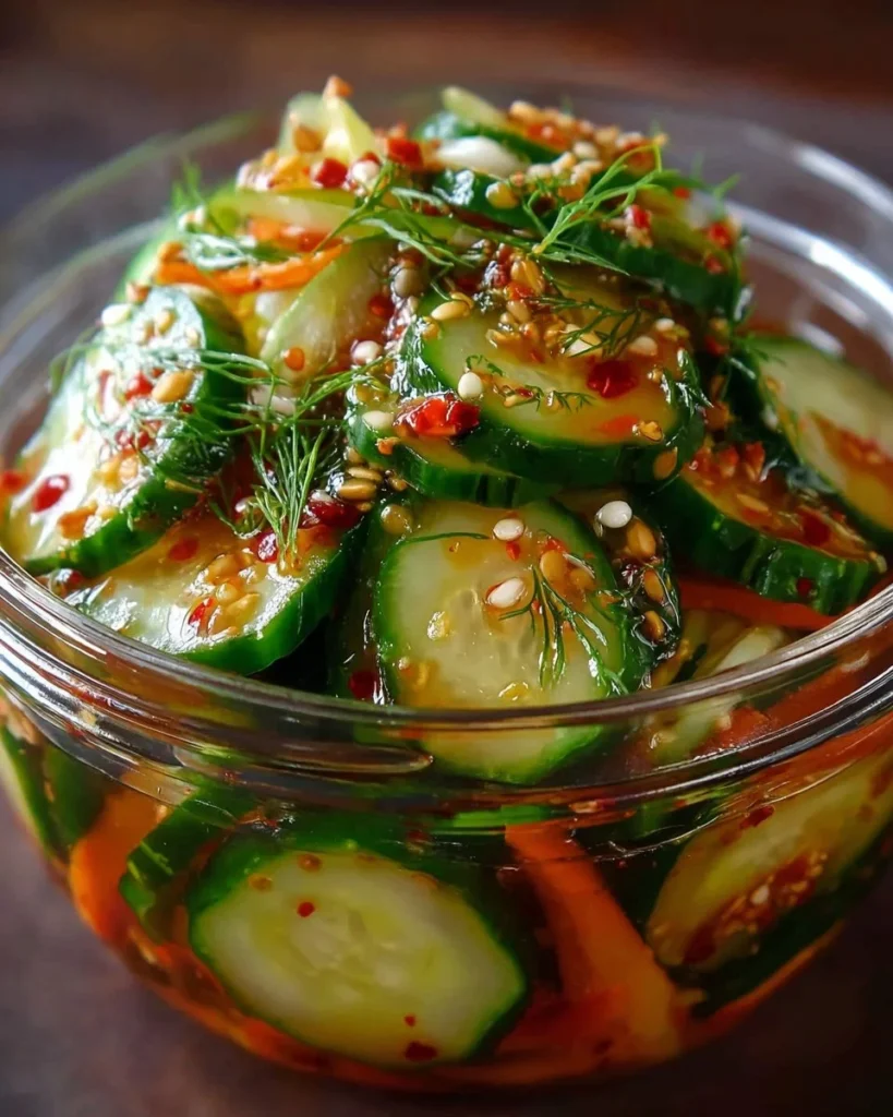 Bowl of Zesty Pickled Salad with colorful vegetables and tangy dressing