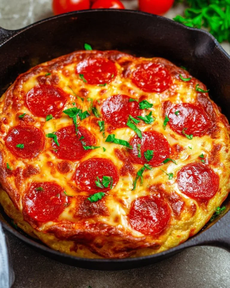 Quick and easy 10-minute skillet pizza topped with fresh ingredients.