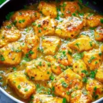 15-Minute honey mustard chicken skillet served in a cast iron pan.