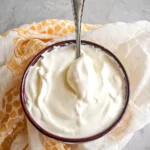 Delicious bowl of 3 Ingredient Vanilla Greek Yogurt topped with fresh fruits