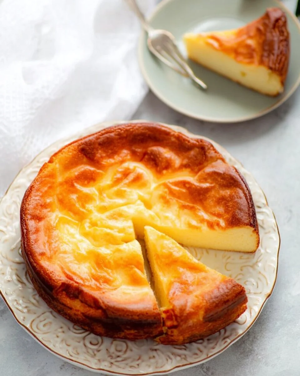 Delicious 3-Ingredient Yogurt Cake on a white plate