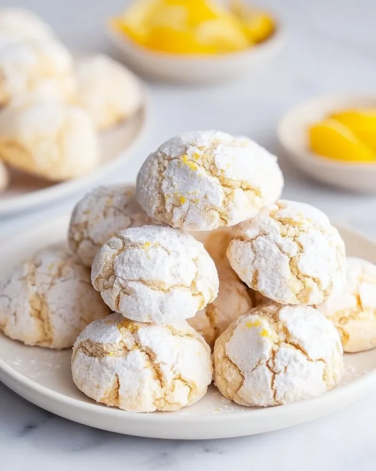 4 ingredient lemon cookies on a baking tray, ready to serve.