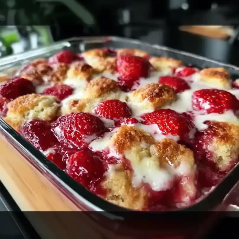 Strawberry Cream Cheese Cobbler