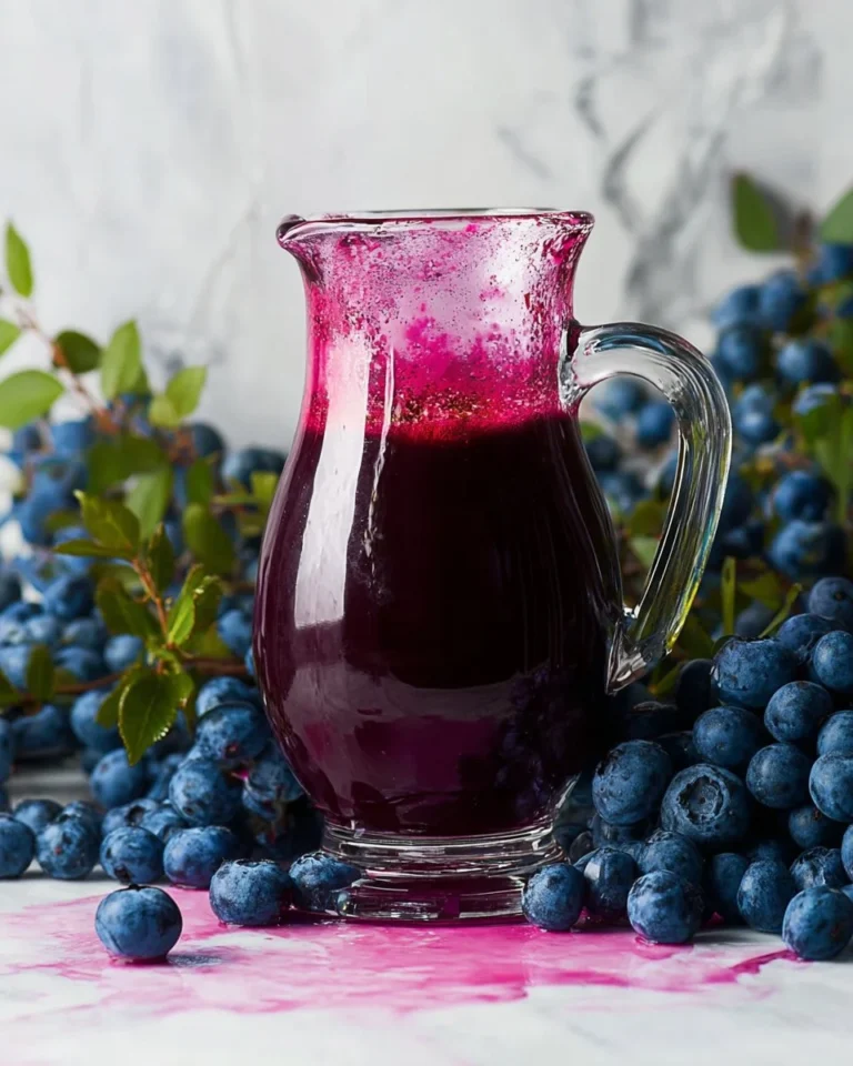 Delicious homemade blueberry syrup for pancakes and desserts