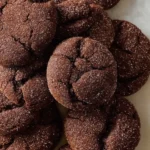 Delicious chocolate sugar cookies on a cooling rack