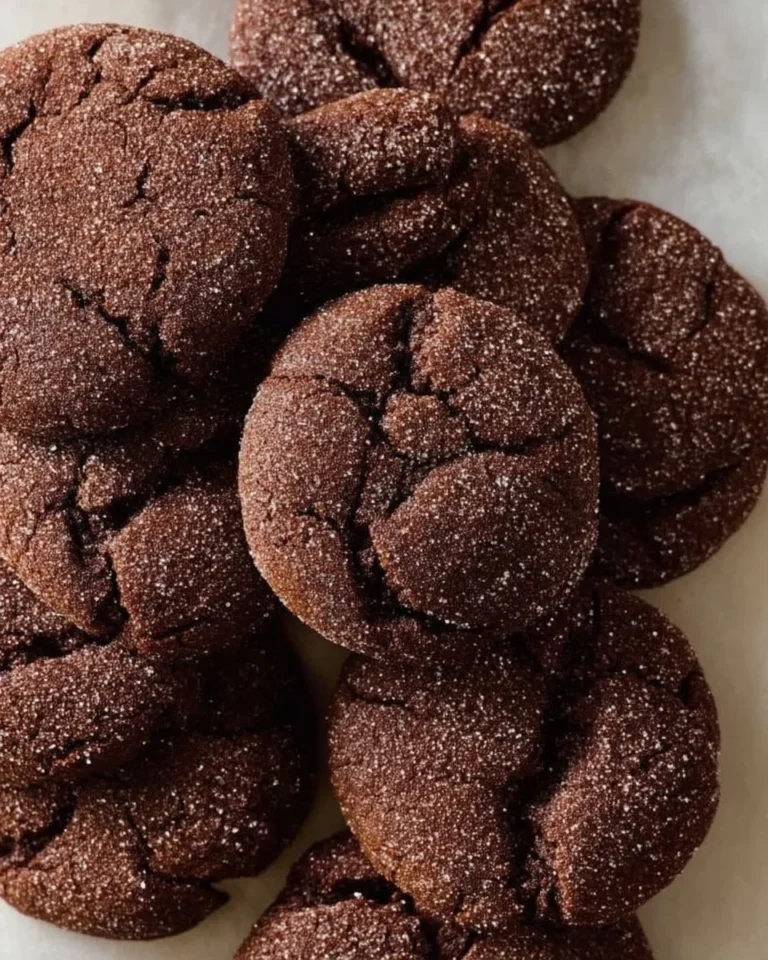 Delicious chocolate sugar cookies on a cooling rack