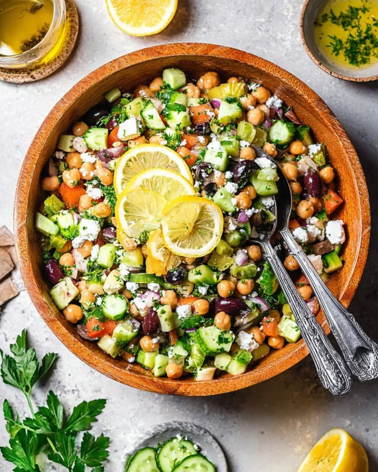 A vibrant dense bean salad featuring a variety of beans and fresh vegetables.