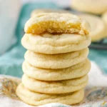 Easy sugar cookie recipe with decorated cookies on a plate