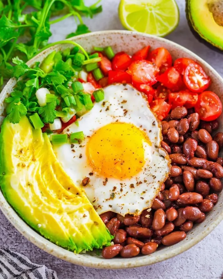 Healthy Mexican Breakfast Bowl with fresh ingredients and vibrant colors